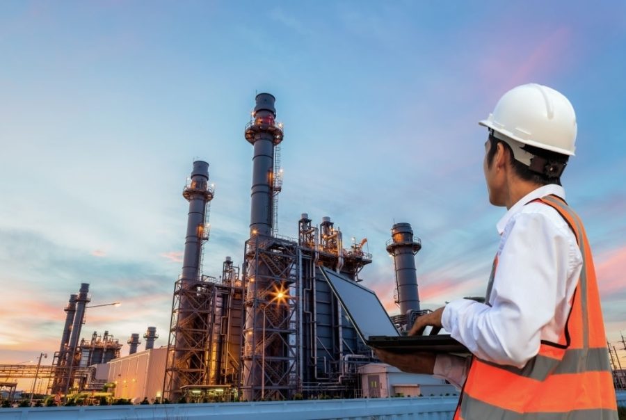 Instalação industrial em planejamento de desativação