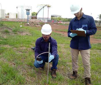 Home 7 Monitoramento de vapores de solo de area contaminada