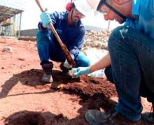 Investigação Confirmatória 2 coleta de solo investigacao confirmatoria